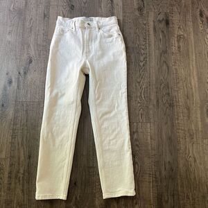Everlane Off-White Ankle Crop Jeans